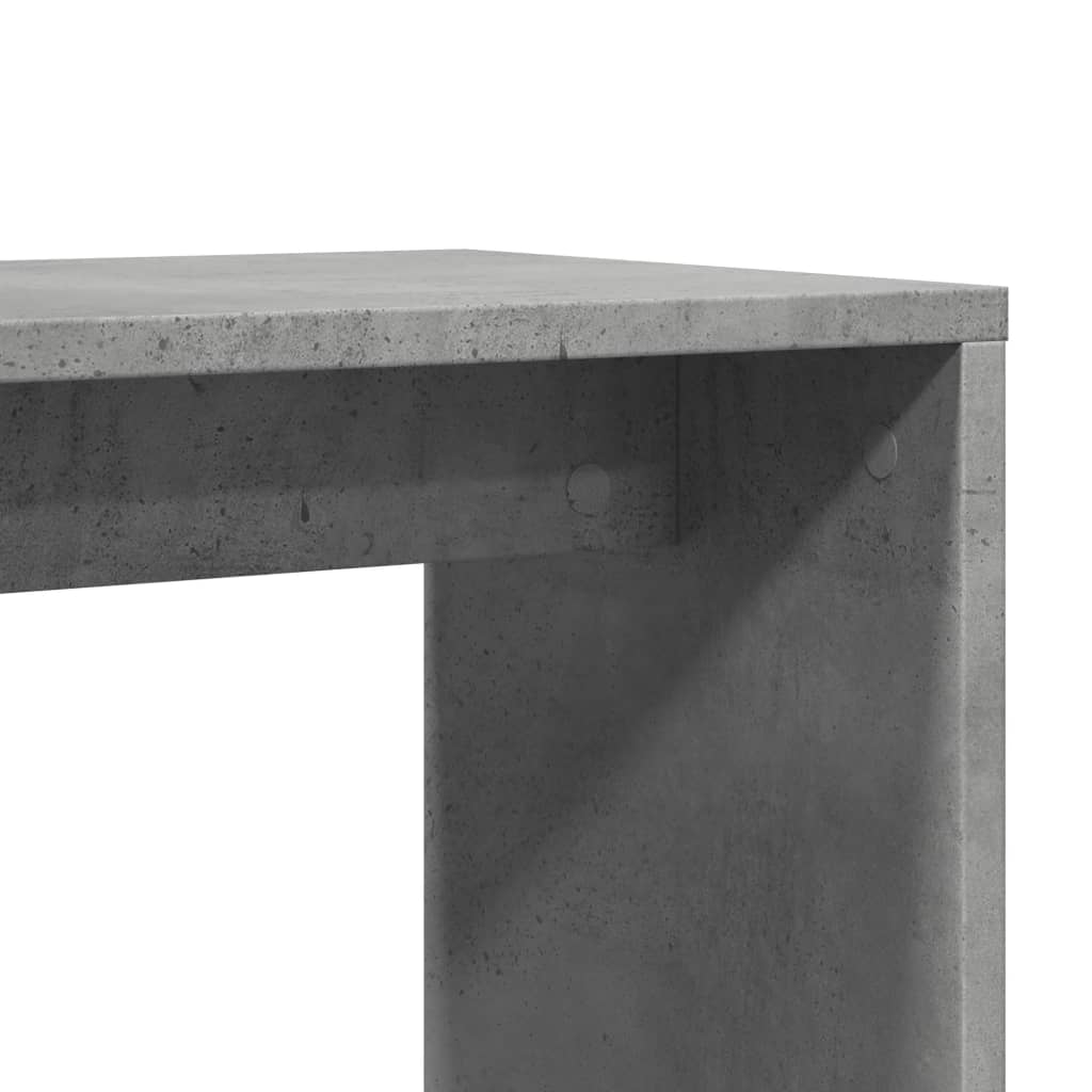 sideborde 2 stk. 50x30x50 cm konstrueret træ betongrå