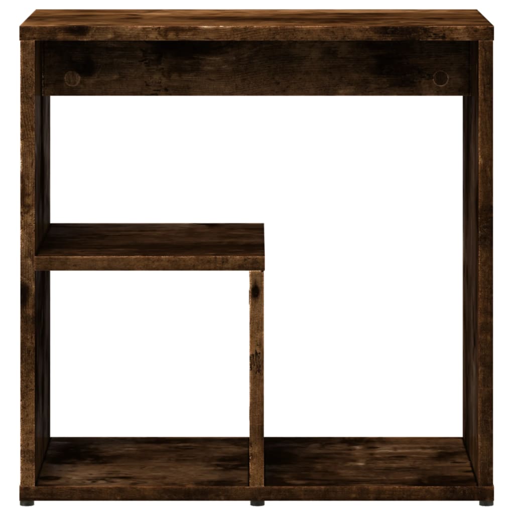 sideborde 2 stk. 50x30x50 cm konstrueret træ røget egetræsfarve