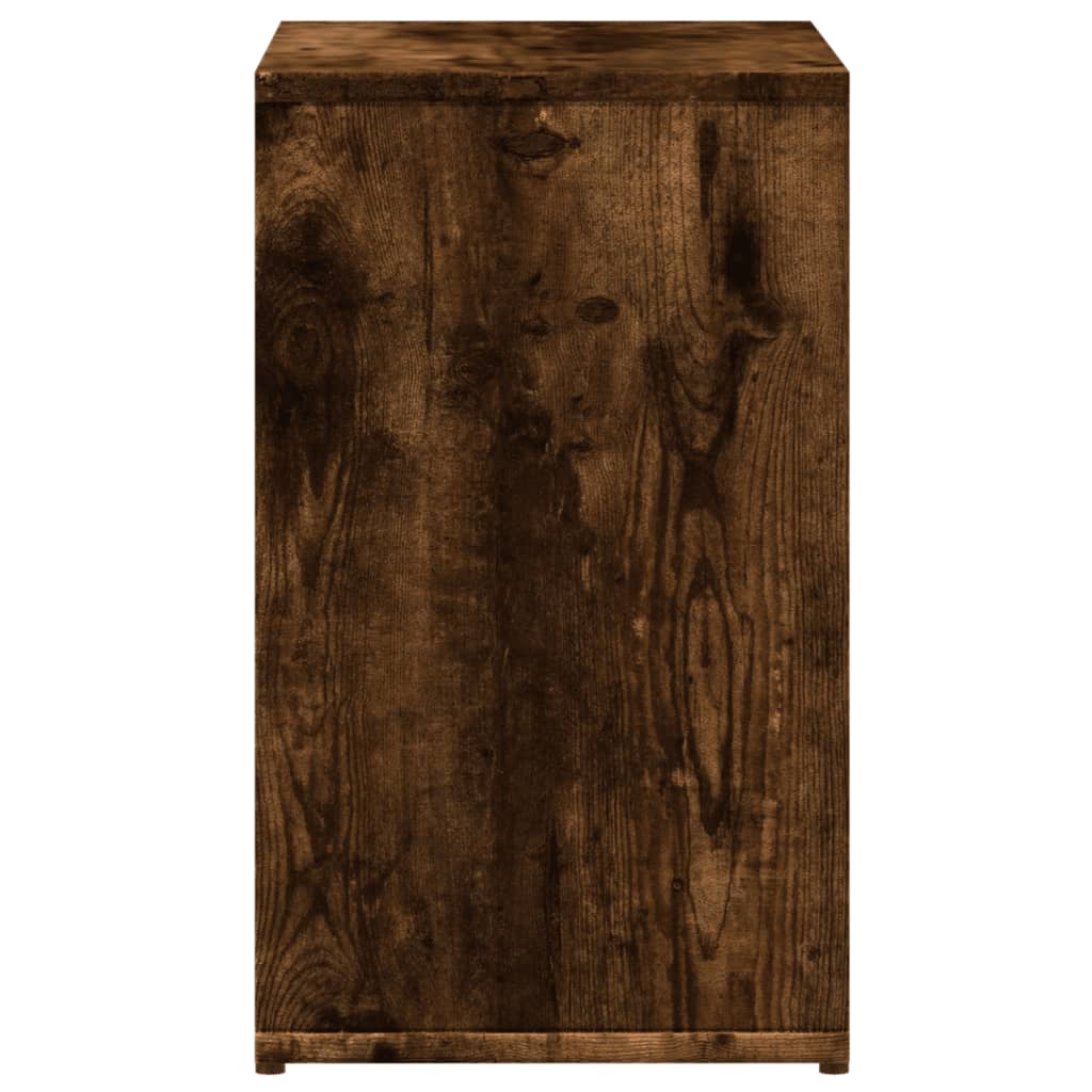 sideborde 2 stk. 50x30x50 cm konstrueret træ røget egetræsfarve