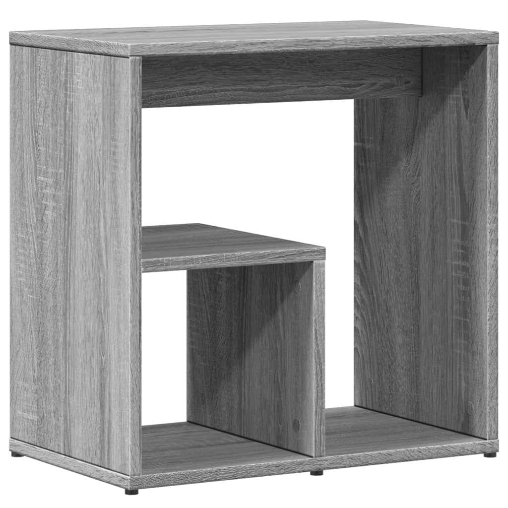 sidebord 2 stk. 50x30x50 cm konstrueret træ grå sonoma-eg