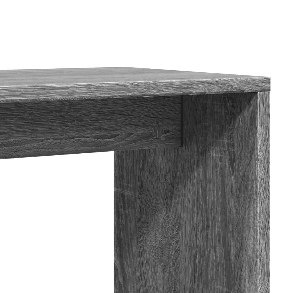 sidebord 2 stk. 50x30x50 cm konstrueret træ grå sonoma-eg
