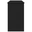 makeupbord med spejl 100x45x76 cm sort