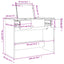makeupbord med spejl 100x45x76 cm sort