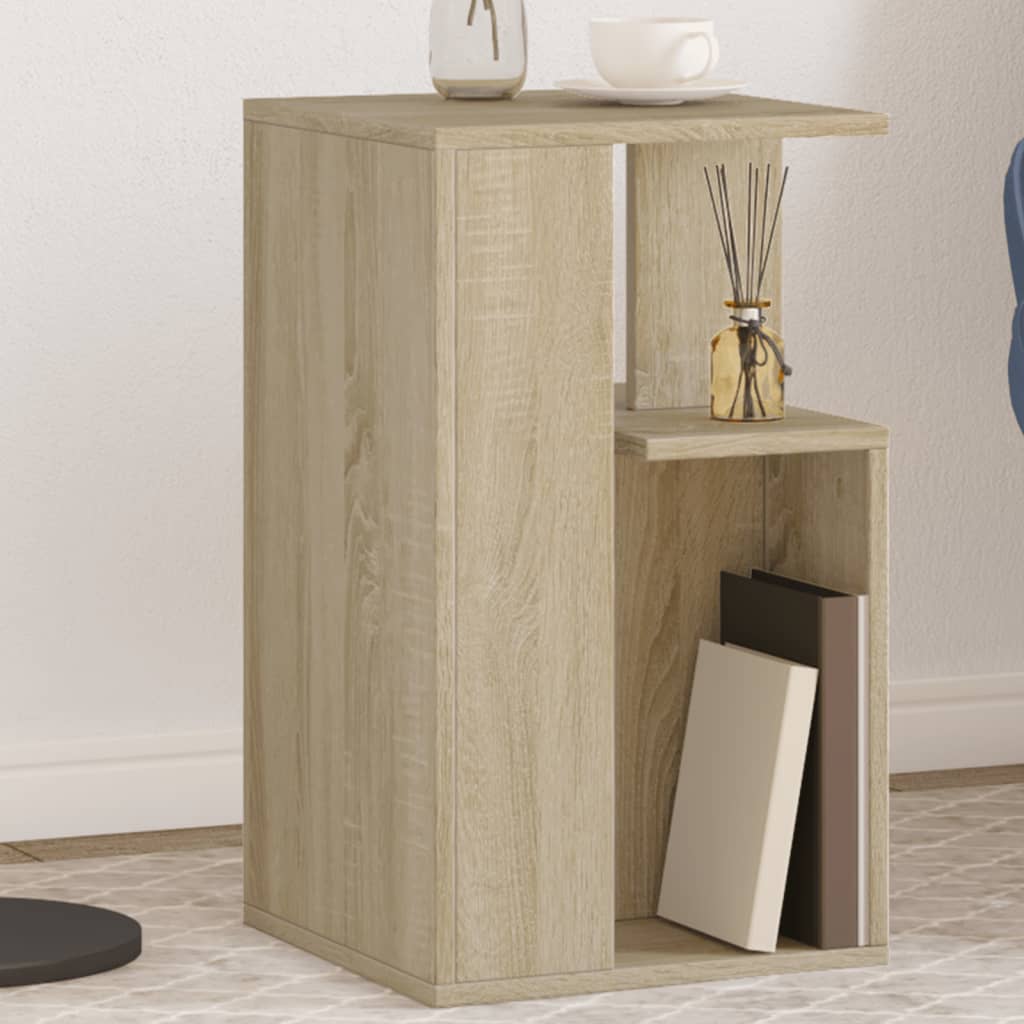sidebord 35x35x60 cm konstrueret træ sonoma-eg