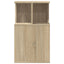 sidebord 35x35x60 cm konstrueret træ sonoma-eg