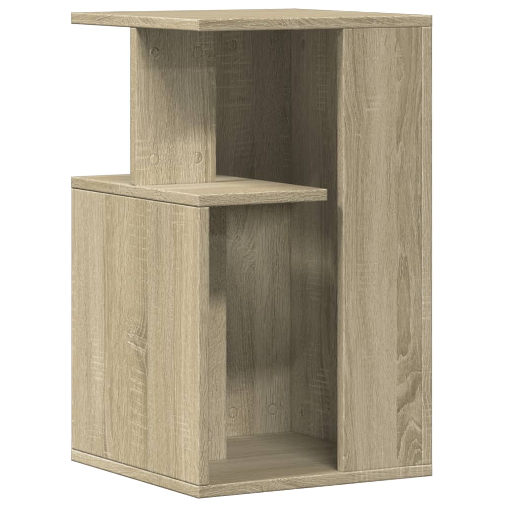 sidebord 35x35x60 cm konstrueret træ sonoma-eg