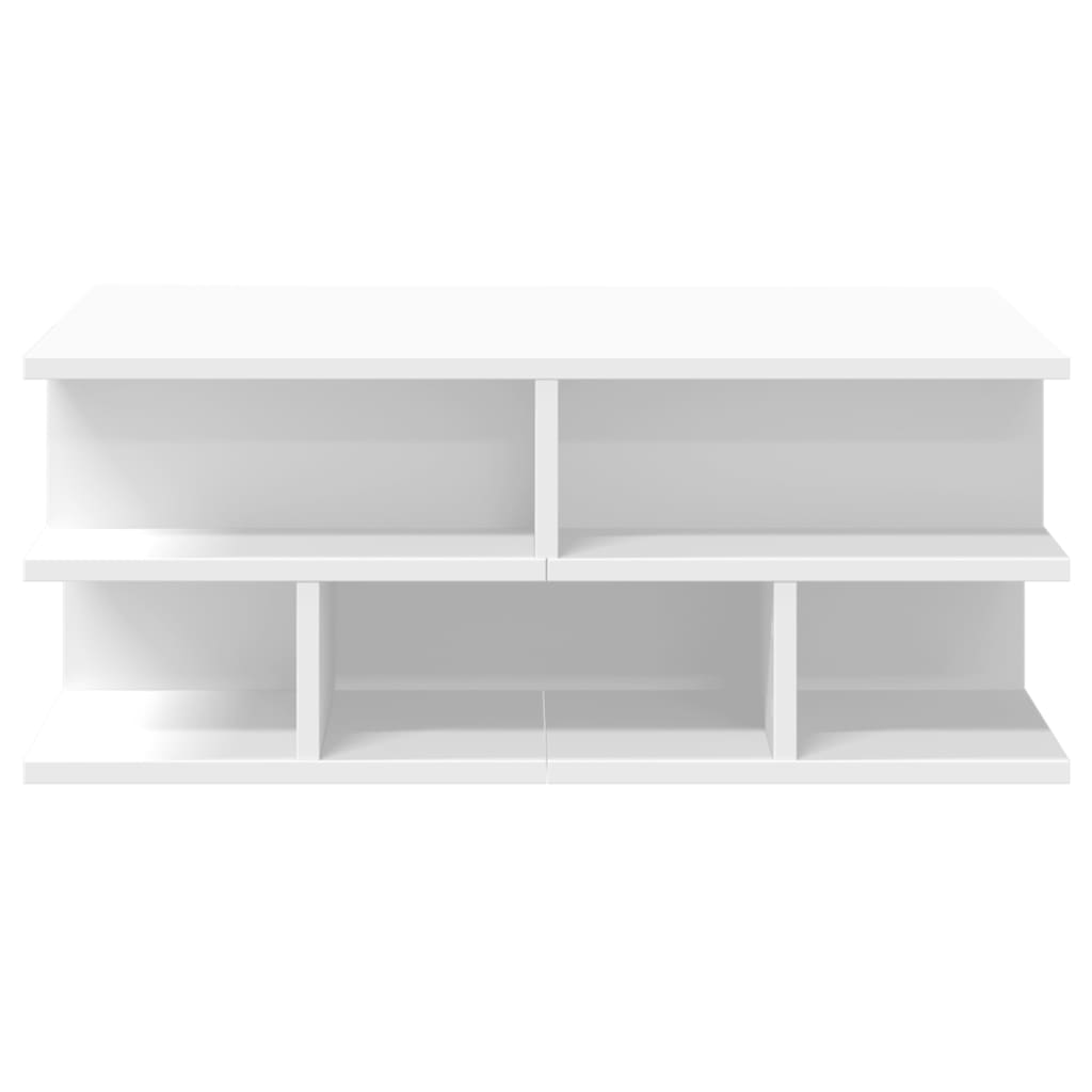 sofabord 70x70x29 cm konstrueret træ hvid