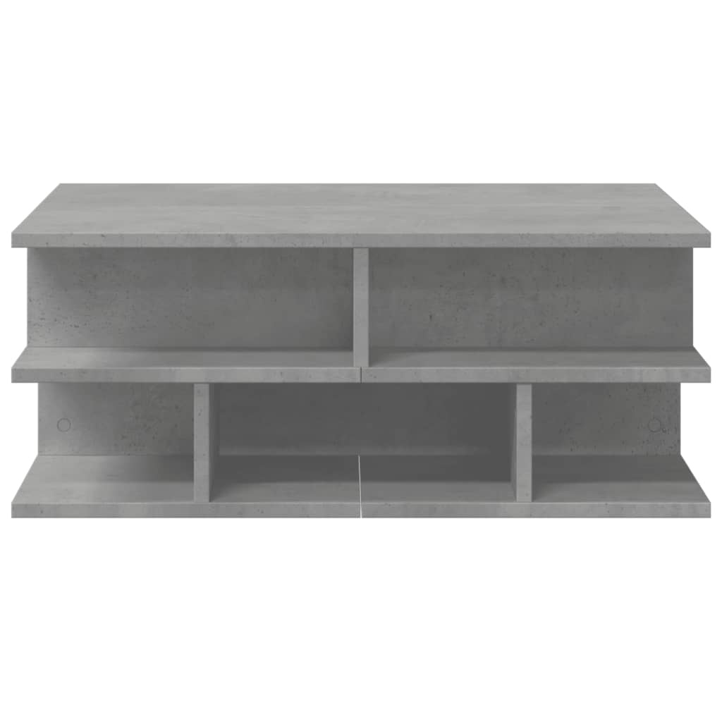 sofabord 70x70x29 cm konstrueret træ betongrå