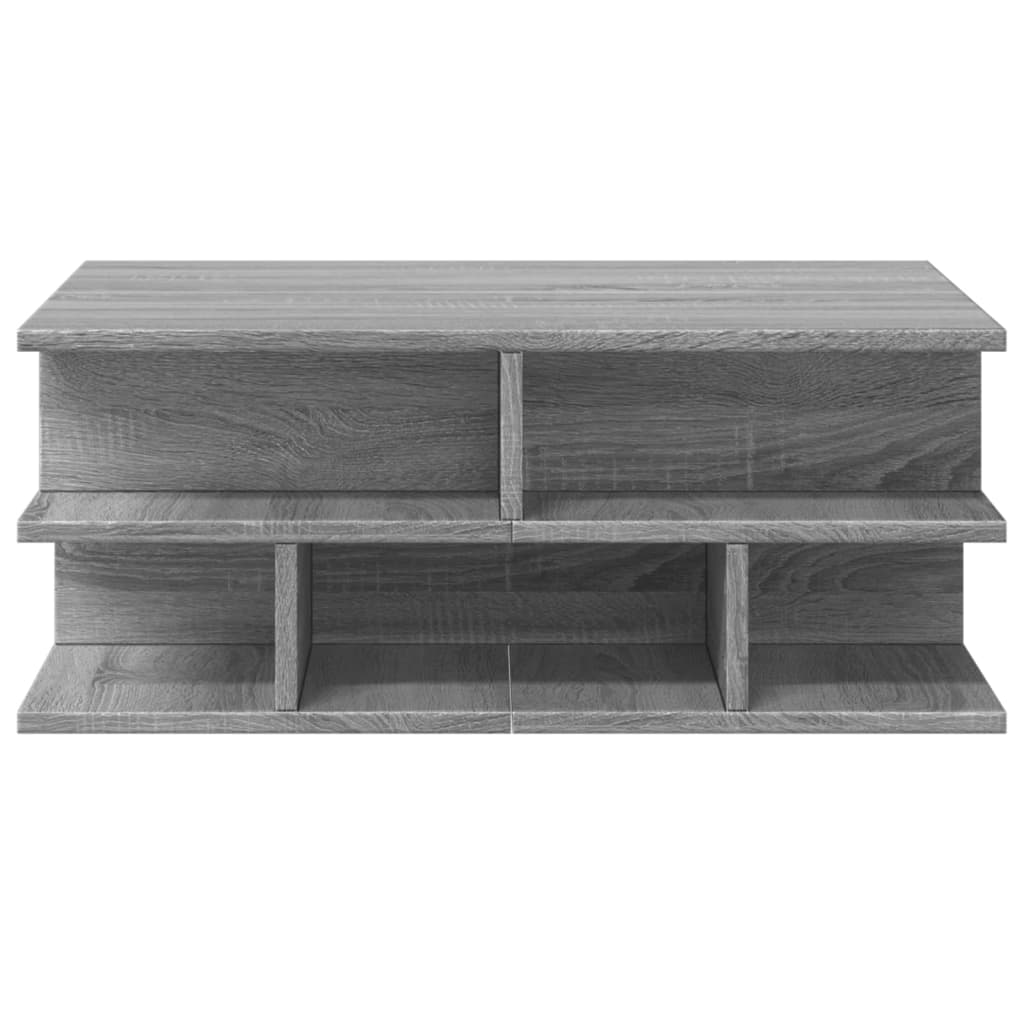 sofabord 70x70x29 cm konstrueret træ grå sonoma-eg