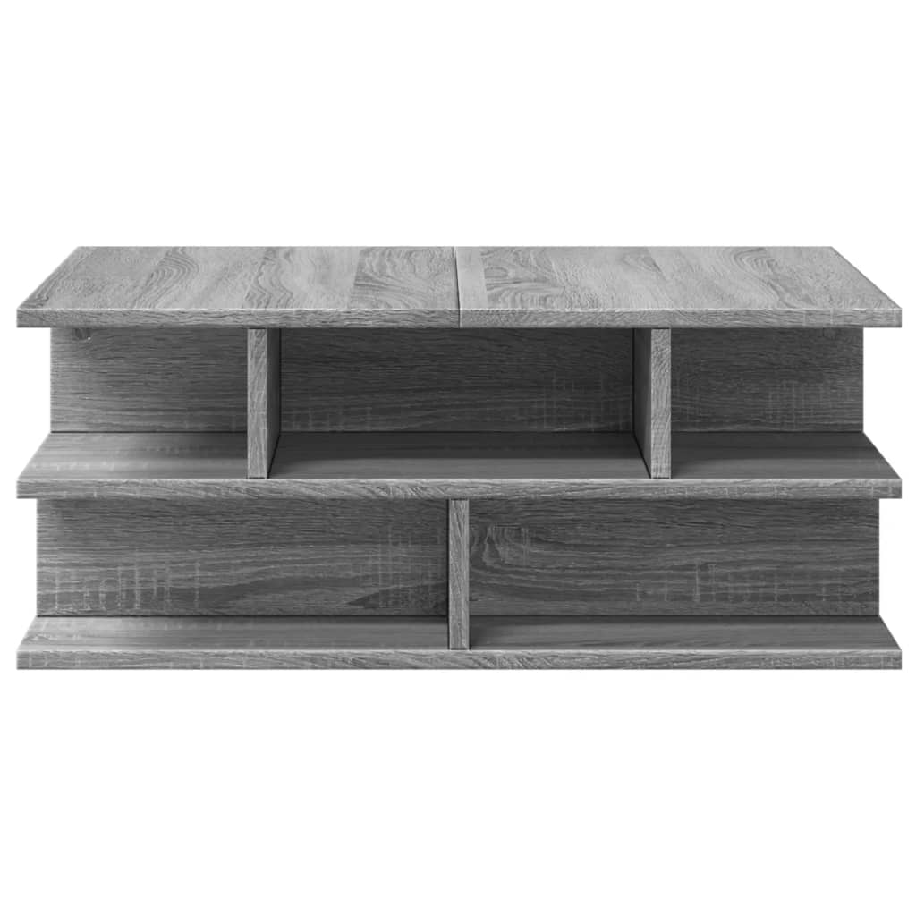 sofabord 70x70x29 cm konstrueret træ grå sonoma-eg