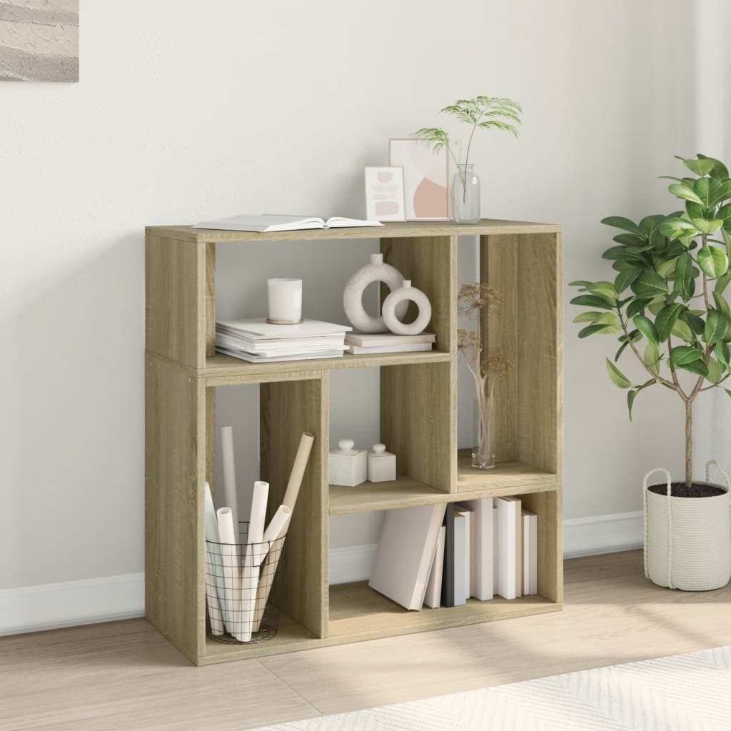 tv-borde 2 stk. 75x30x50 cm konstrueret træ sonoma-eg
