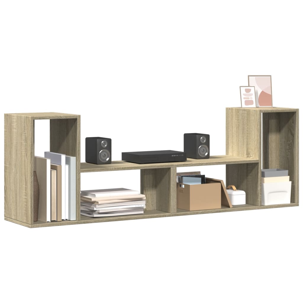 tv-borde 2 stk. 75x30x50 cm konstrueret træ sonoma-eg