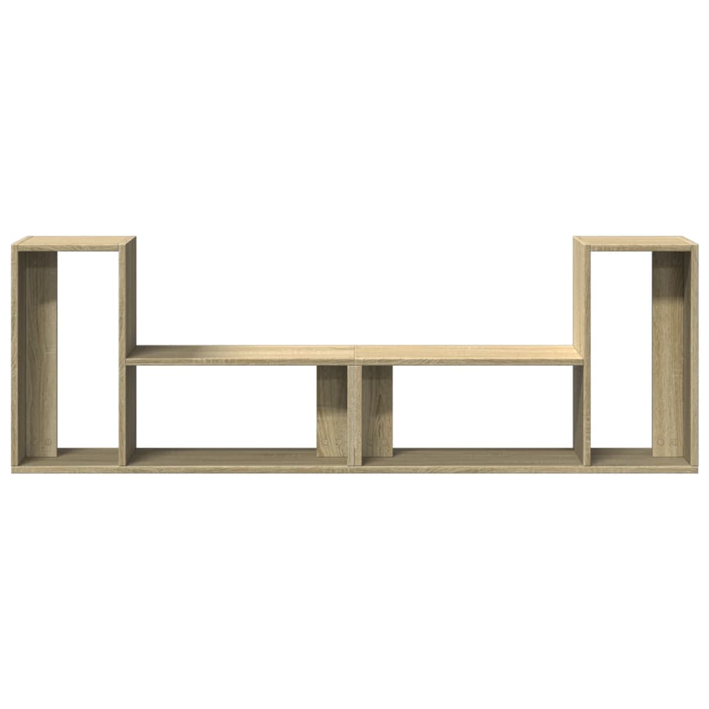 tv-borde 2 stk. 75x30x50 cm konstrueret træ sonoma-eg