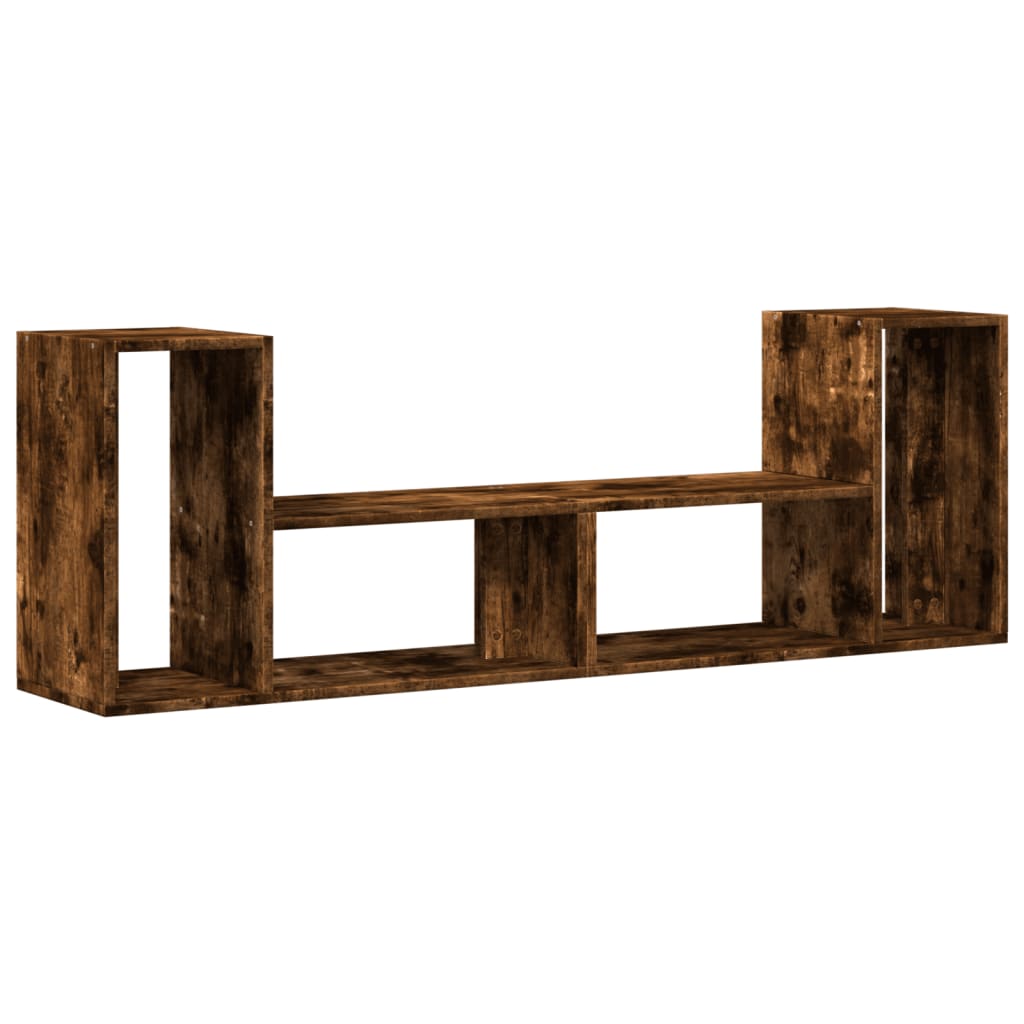 tv-borde 2 stk. 75x30x50 cm konstrueret træ røget egetræsfarve