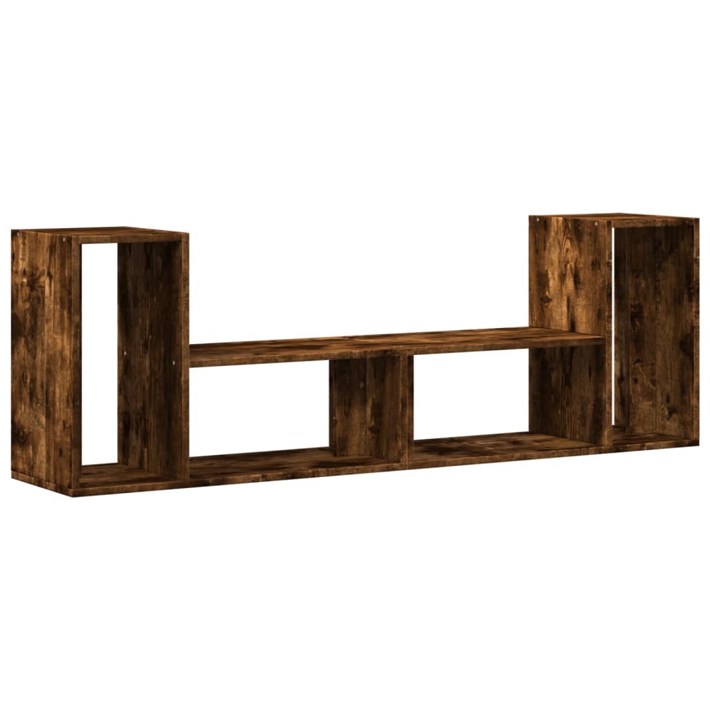 tv-borde 2 stk. 75x30x50 cm konstrueret træ røget egetræsfarve