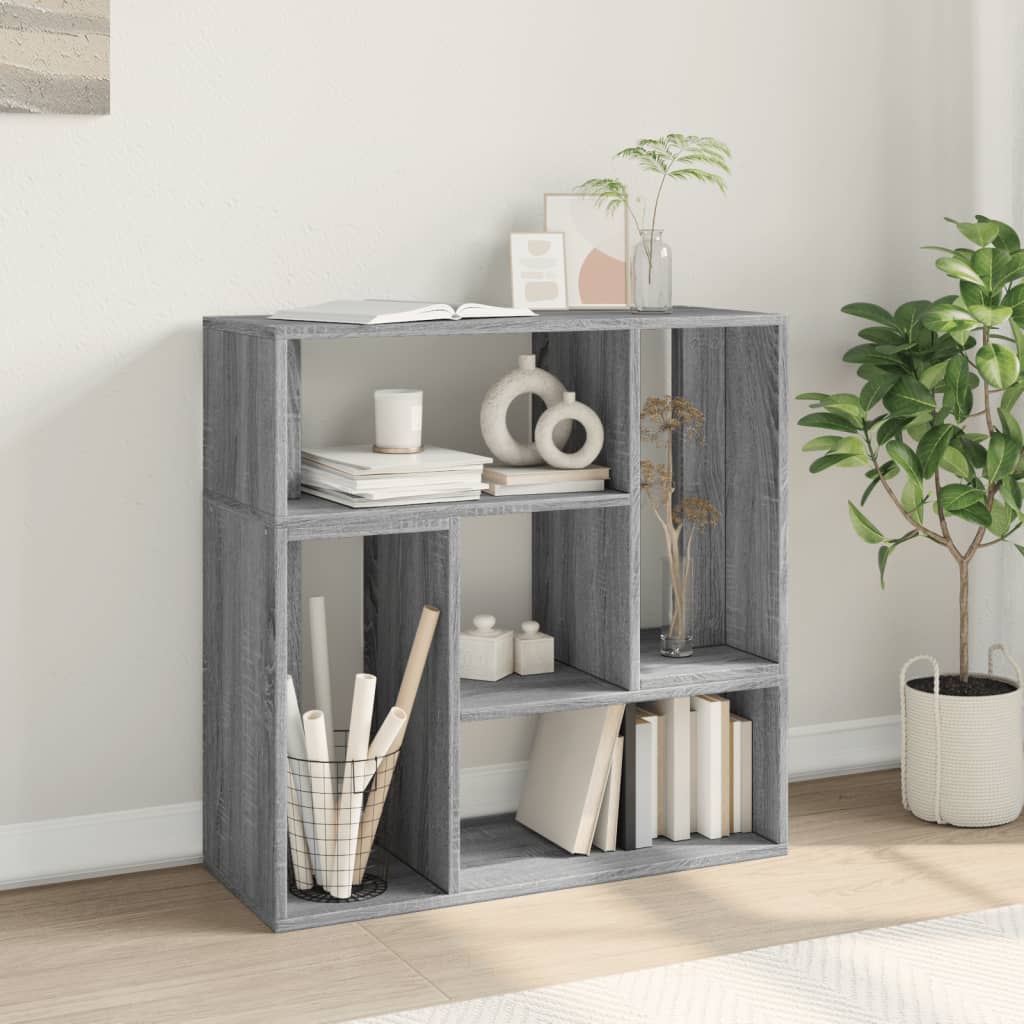 tv-borde 2 stk. 75x30x50 cm konstrueret træ grå sonoma-eg