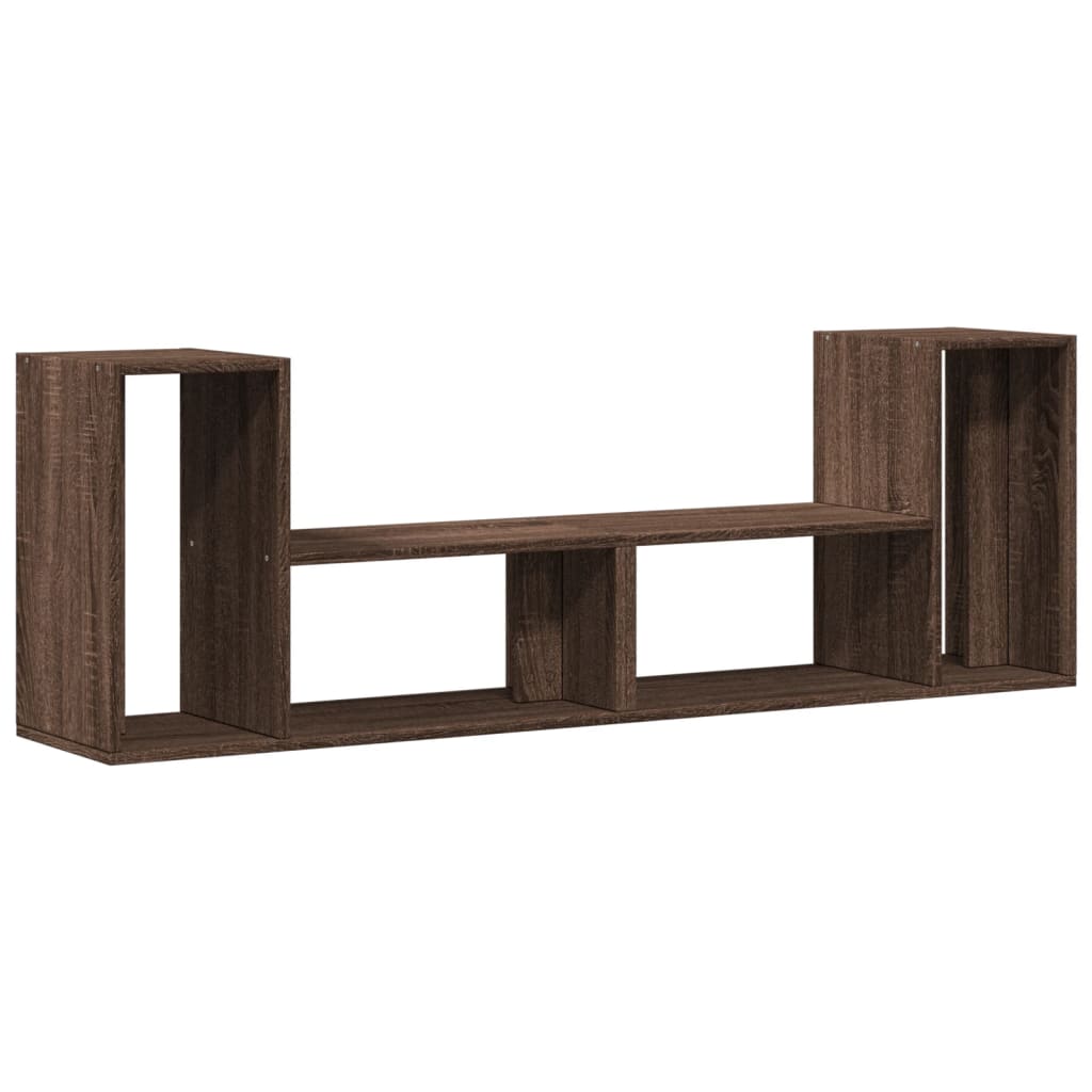 tv-borde 2 stk. 75x30x50 cm konstrueret træ brun egetræsfarve