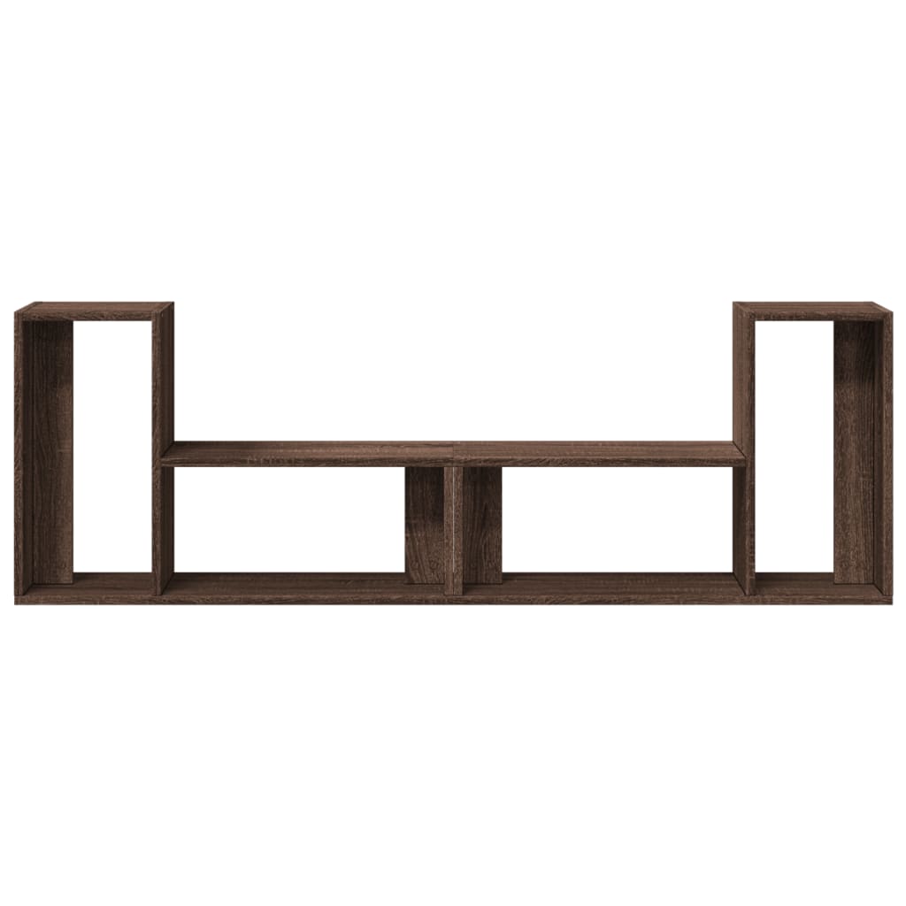 tv-borde 2 stk. 75x30x50 cm konstrueret træ brun egetræsfarve