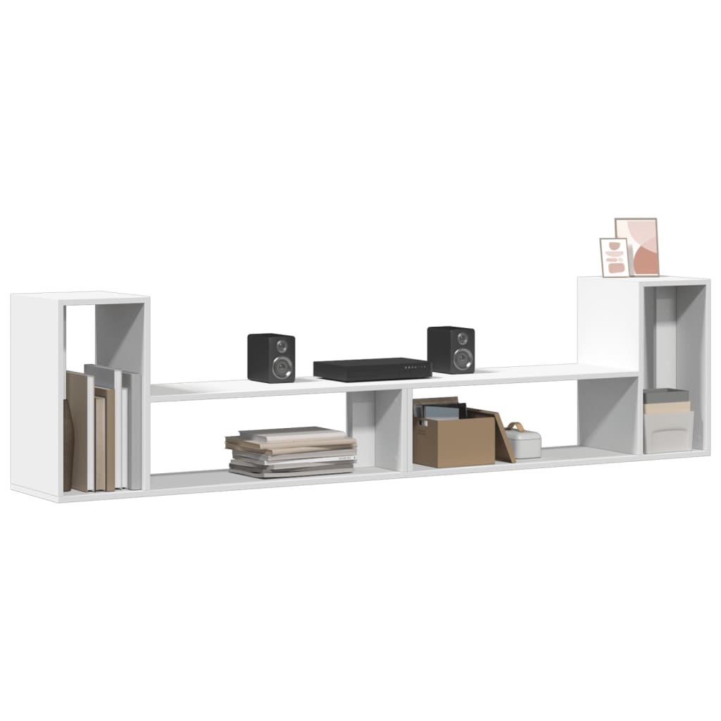 tv-borde 2 stk. 100x30x50 cm konstrueret træ hvid
