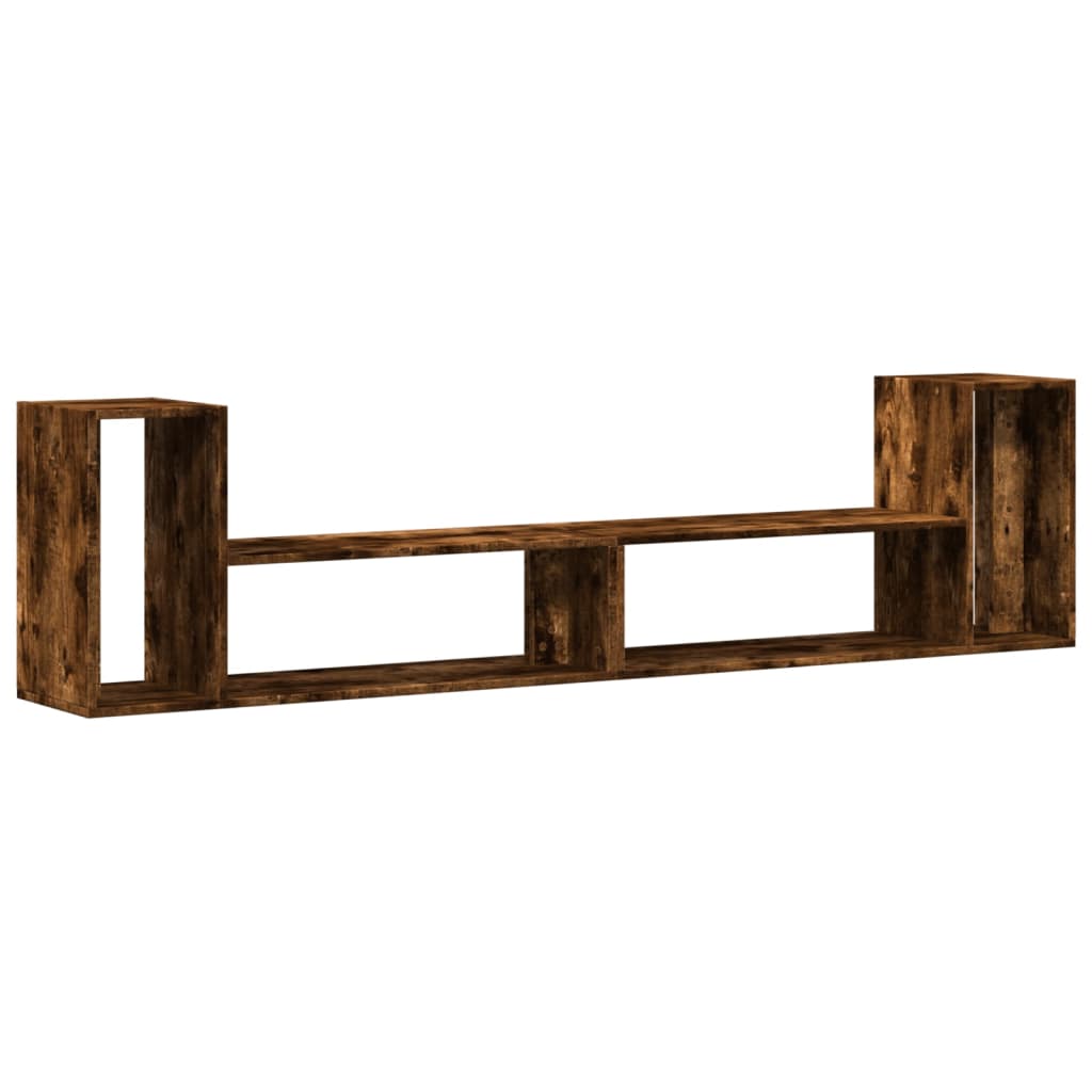tv-borde 2 stk. 100x30x30 cm konstrueret træ røget egetræsfarve