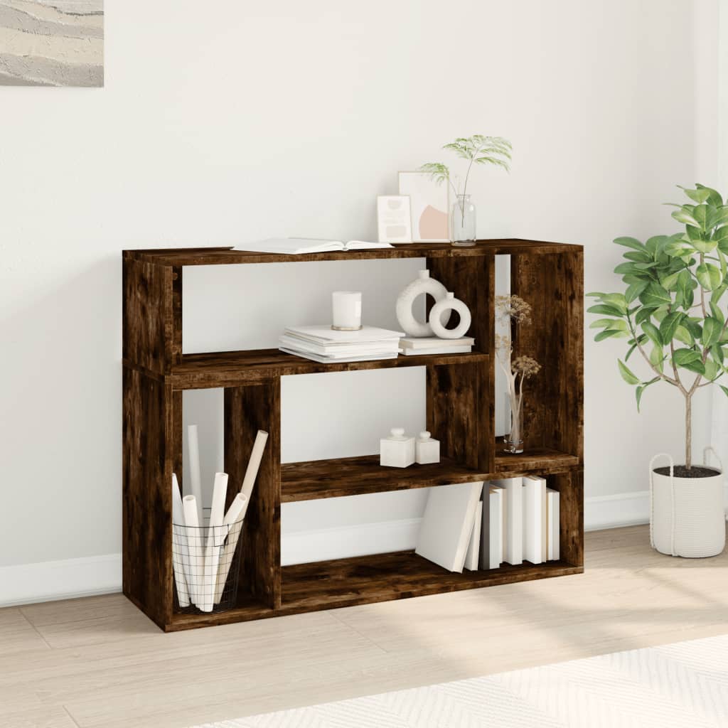 tv-borde 2 stk. 100x30x30 cm konstrueret træ røget egetræsfarve