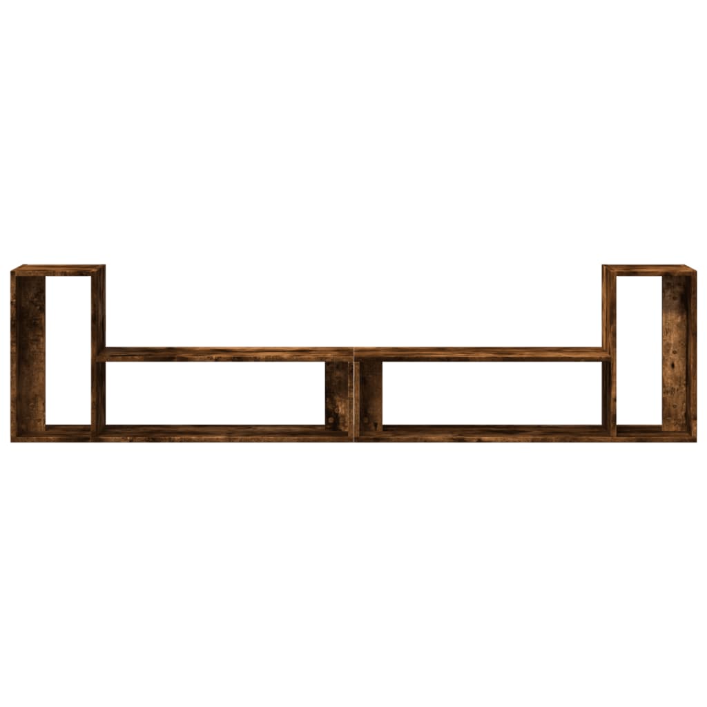 tv-borde 2 stk. 100x30x30 cm konstrueret træ røget egetræsfarve