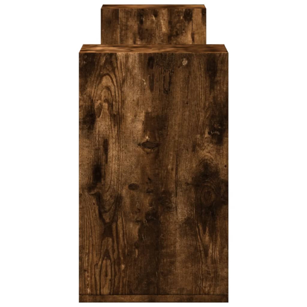 tv-borde 2 stk. 100x30x30 cm konstrueret træ røget egetræsfarve