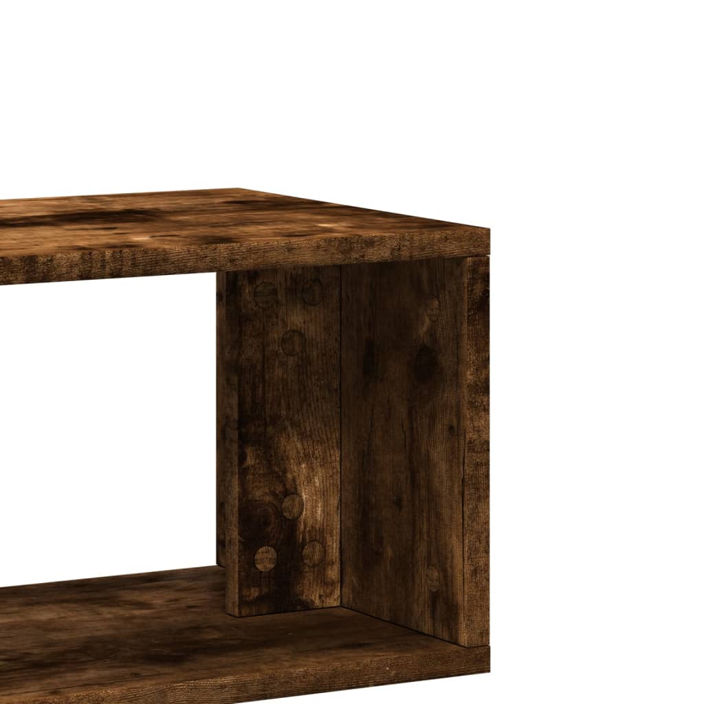 tv-borde 2 stk. 100x30x30 cm konstrueret træ røget egetræsfarve