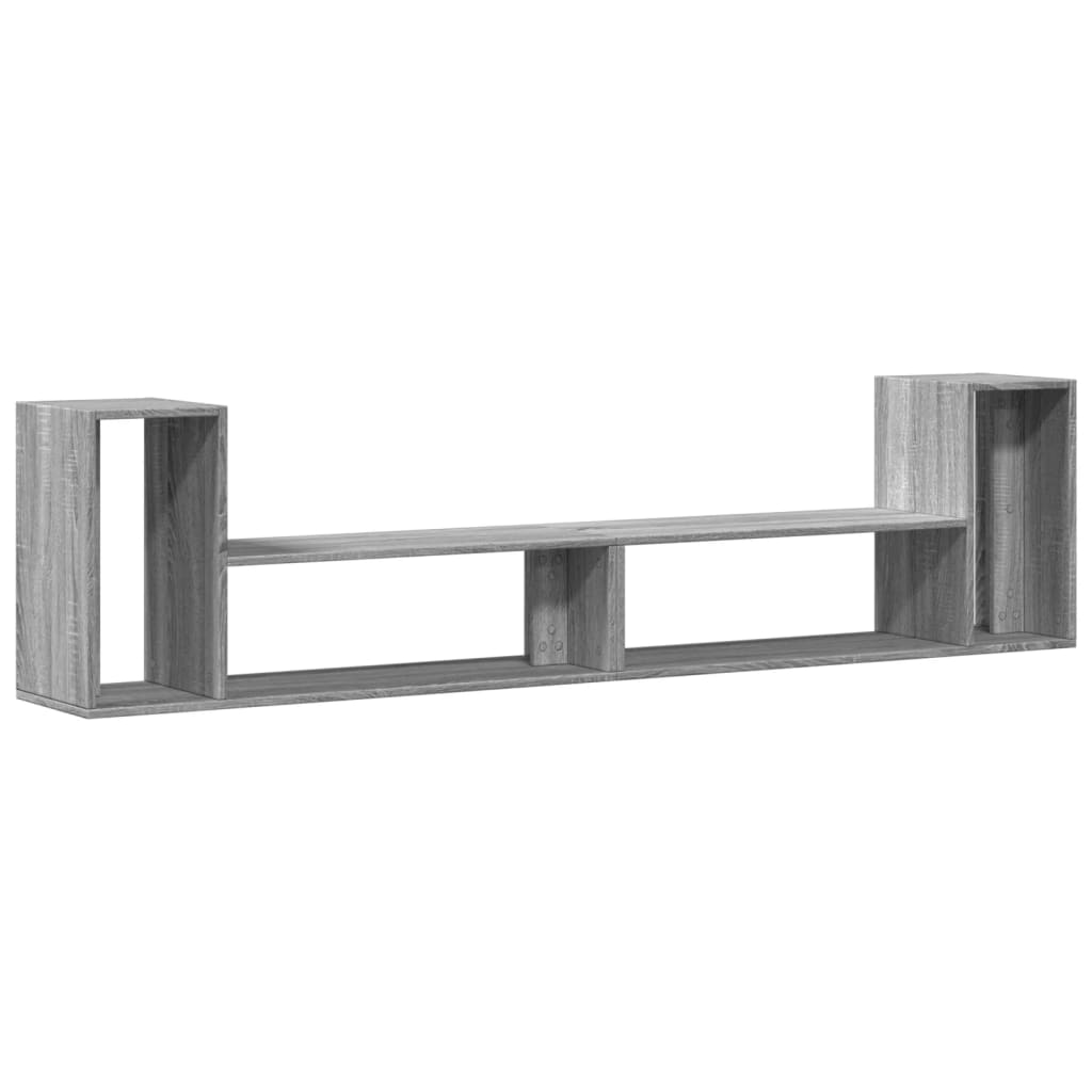 tv-bord 2 stk. 100x30x50 cm konstrueret træ grå sonoma-eg