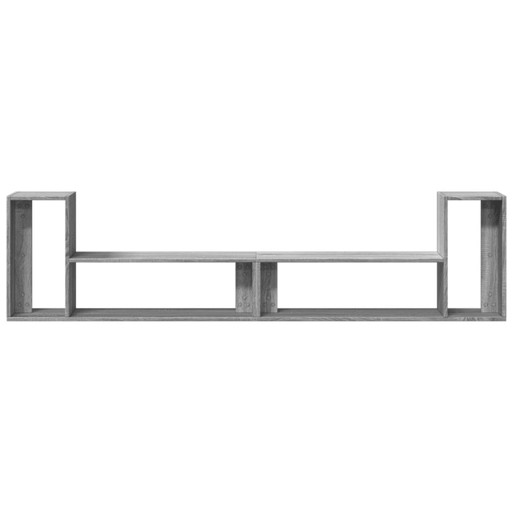 tv-bord 2 stk. 100x30x50 cm konstrueret træ grå sonoma-eg