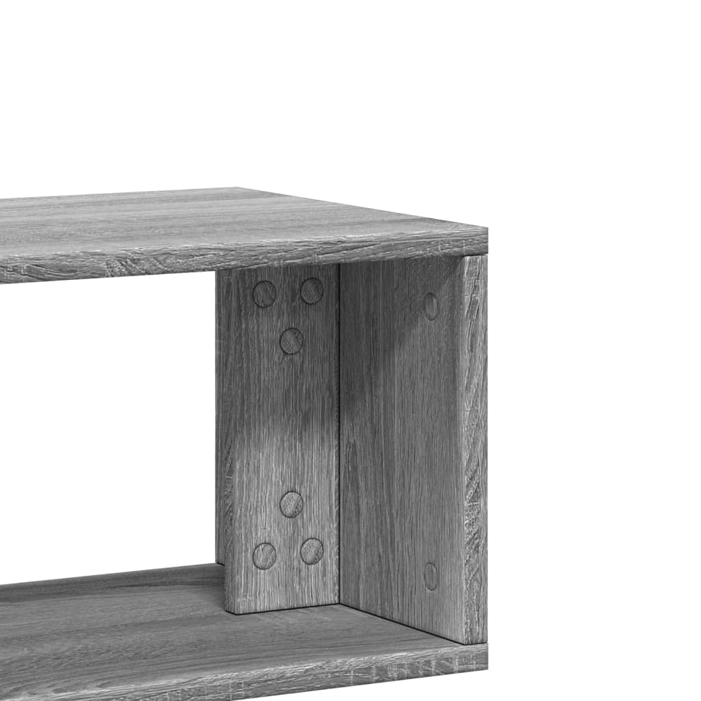 tv-bord 2 stk. 100x30x50 cm konstrueret træ grå sonoma-eg