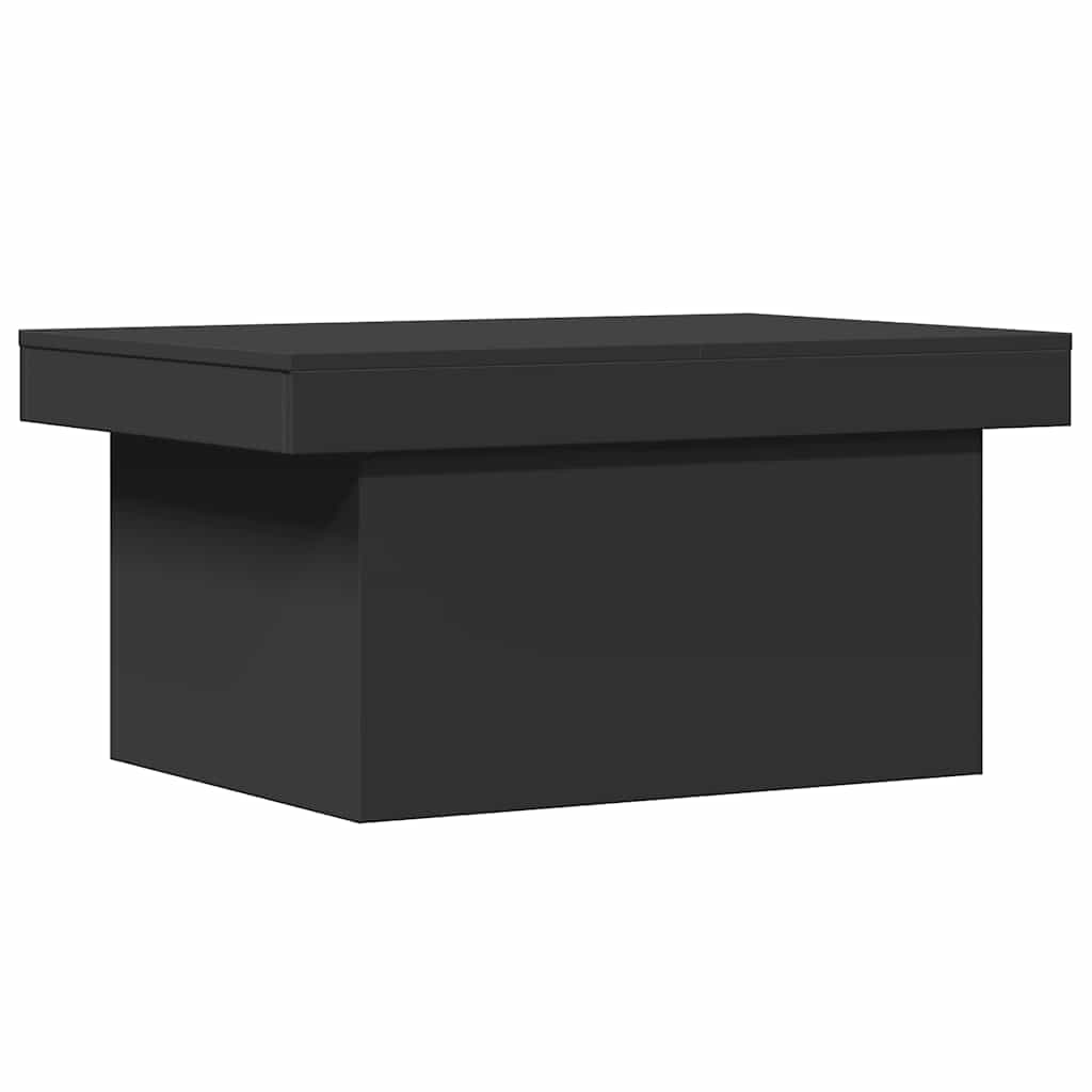 sofabord 80x55x40 cm konstrueret træ sort
