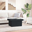 sofabord 80x55x40 cm konstrueret træ sort