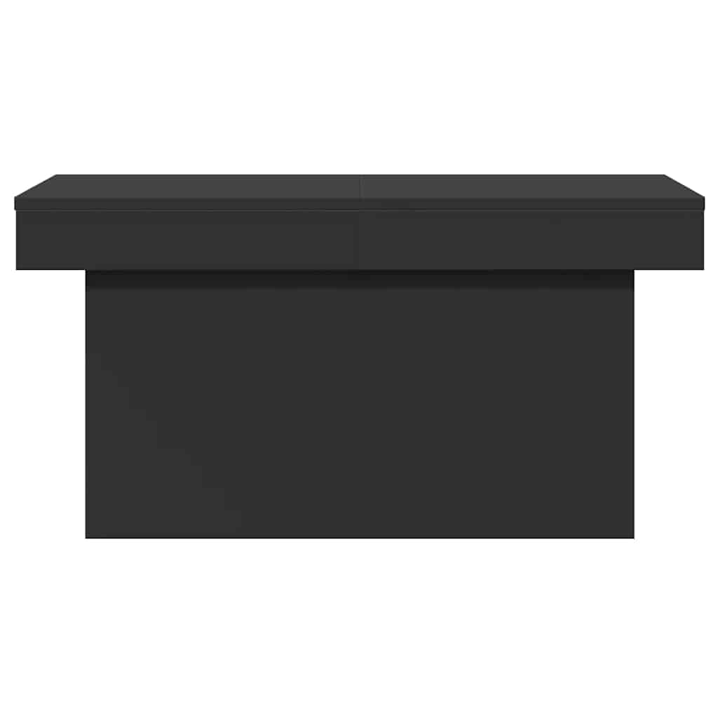 sofabord 80x55x40 cm konstrueret træ sort