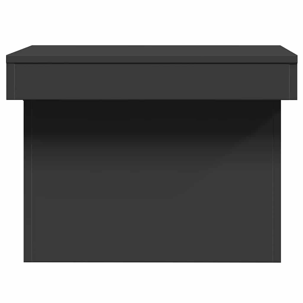 sofabord 80x55x40 cm konstrueret træ sort