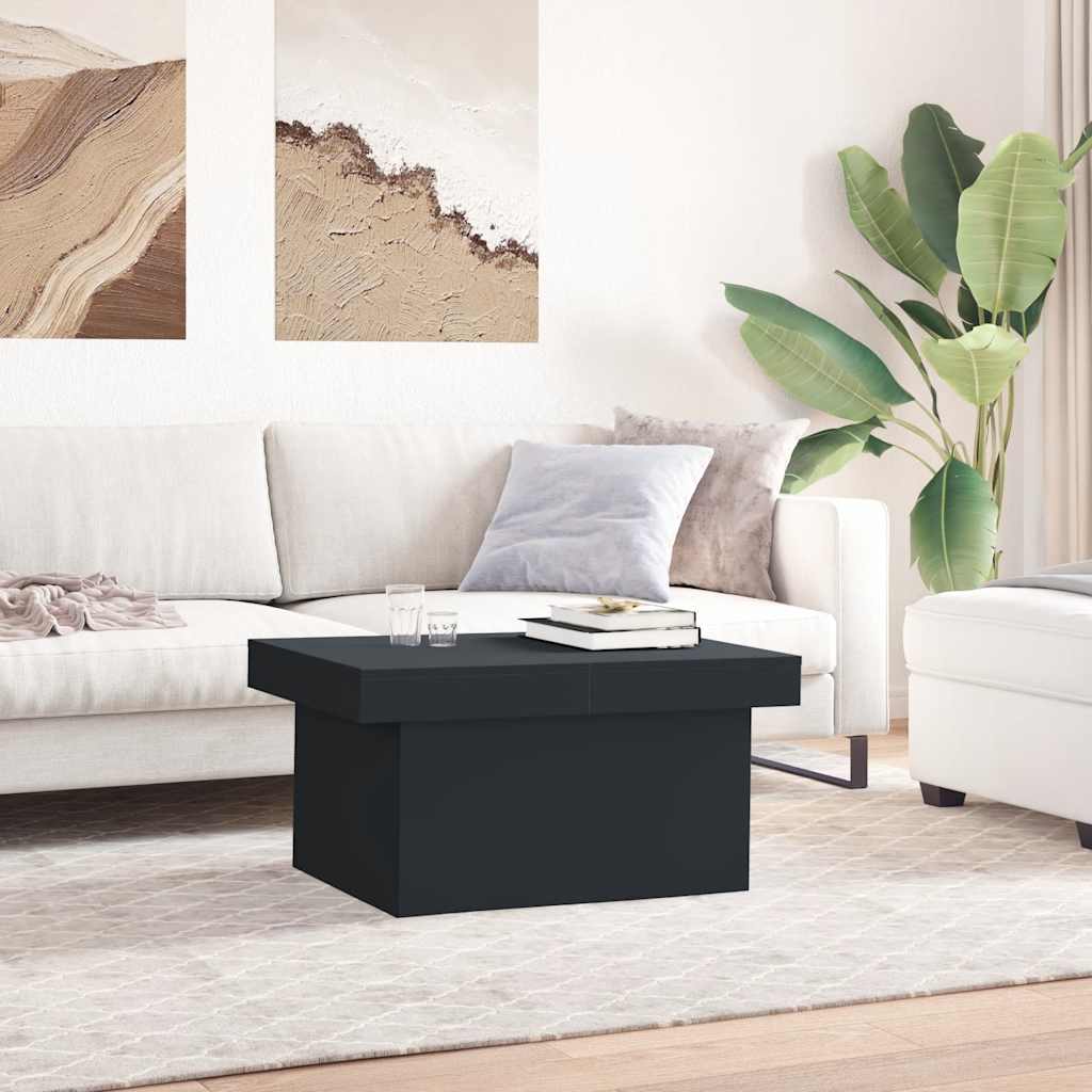 sofabord 100x55x40 cm konstrueret træ sort