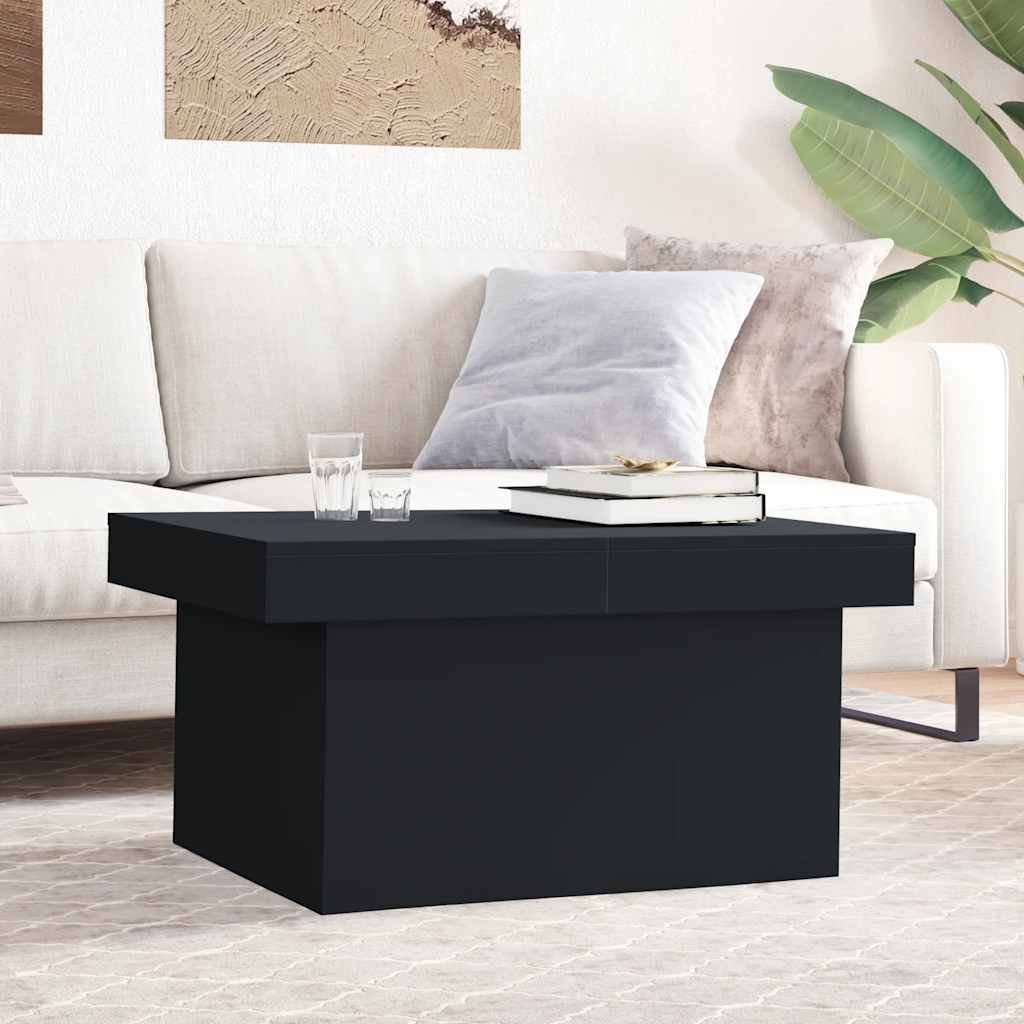 sofabord 100x55x40 cm konstrueret træ sort