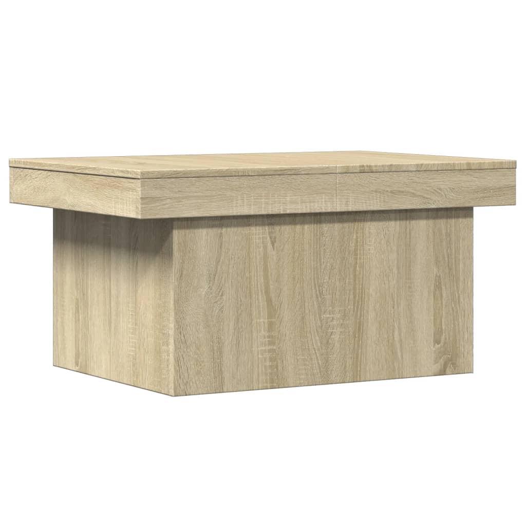 sofabord 100x55x40 cm konstrueret træ sonoma-eg