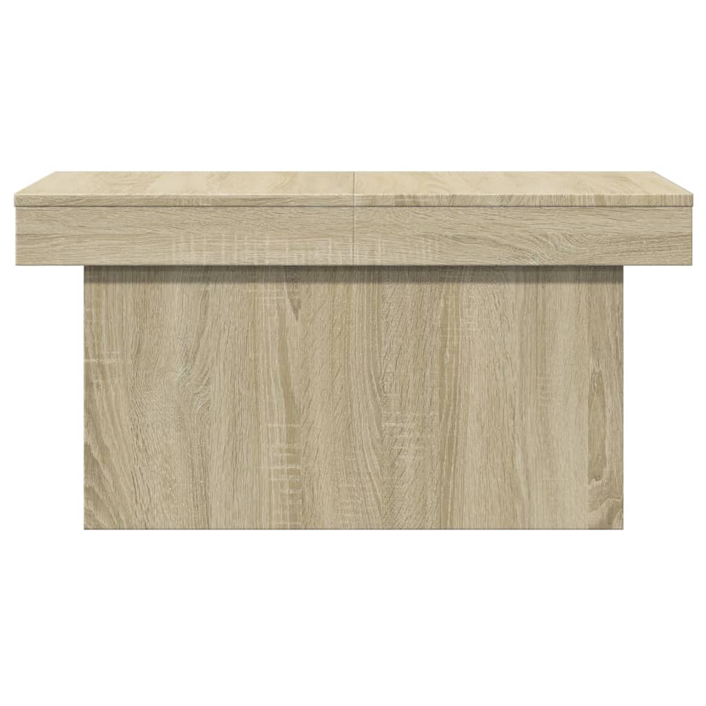 sofabord 100x55x40 cm konstrueret træ sonoma-eg