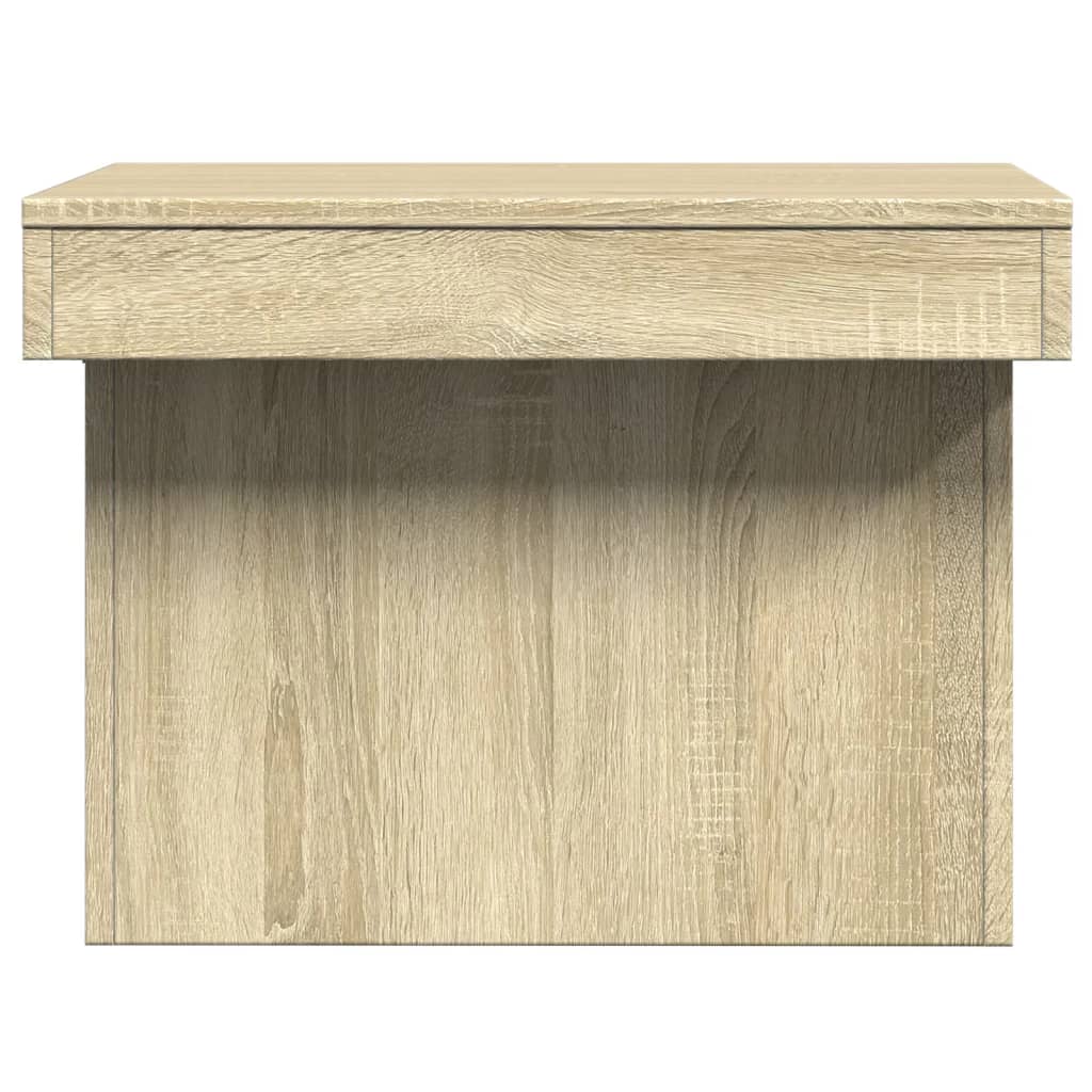 sofabord 100x55x40 cm konstrueret træ sonoma-eg