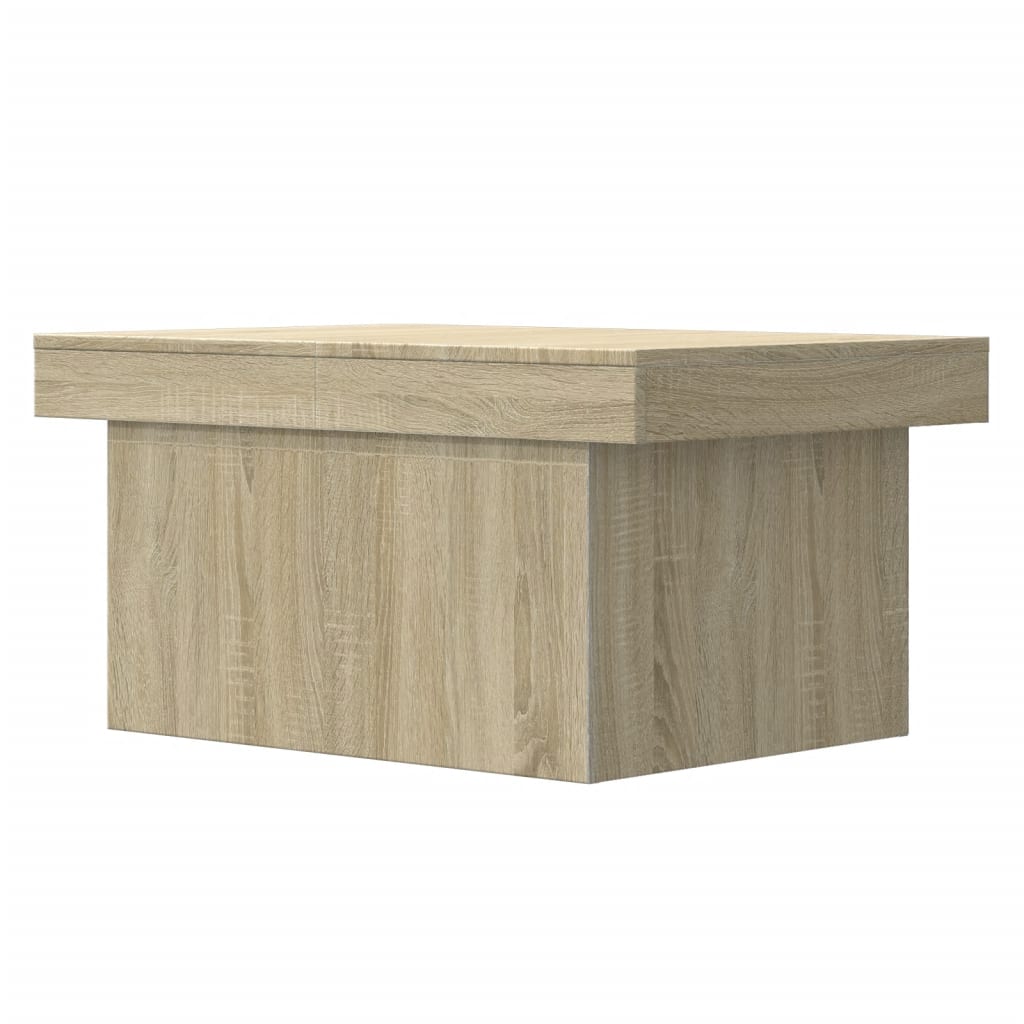 sofabord 100x55x40 cm konstrueret træ sonoma-eg