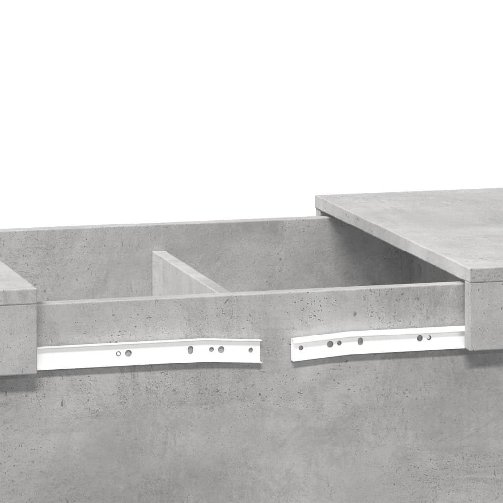 sofabord 100x55x40 cm konstrueret træ betongrå