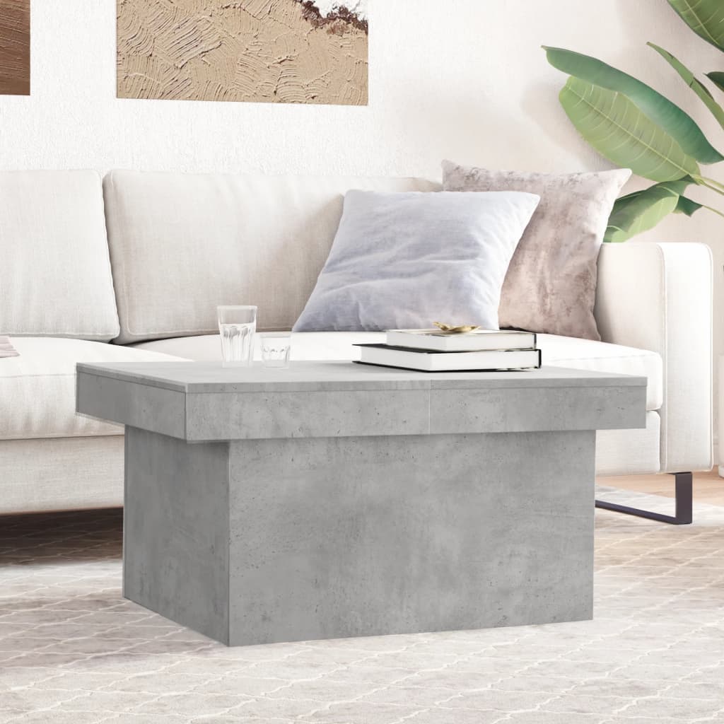 sofabord 100x55x40 cm konstrueret træ betongrå