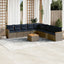 havesofasæt med 10 dele og hynder grå polyrattan