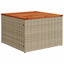 havesofasæt 11 dele med hynder polyrattan beige