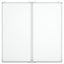 magnetisk whiteboard 80x80x1,7 cm foldbart aluminium