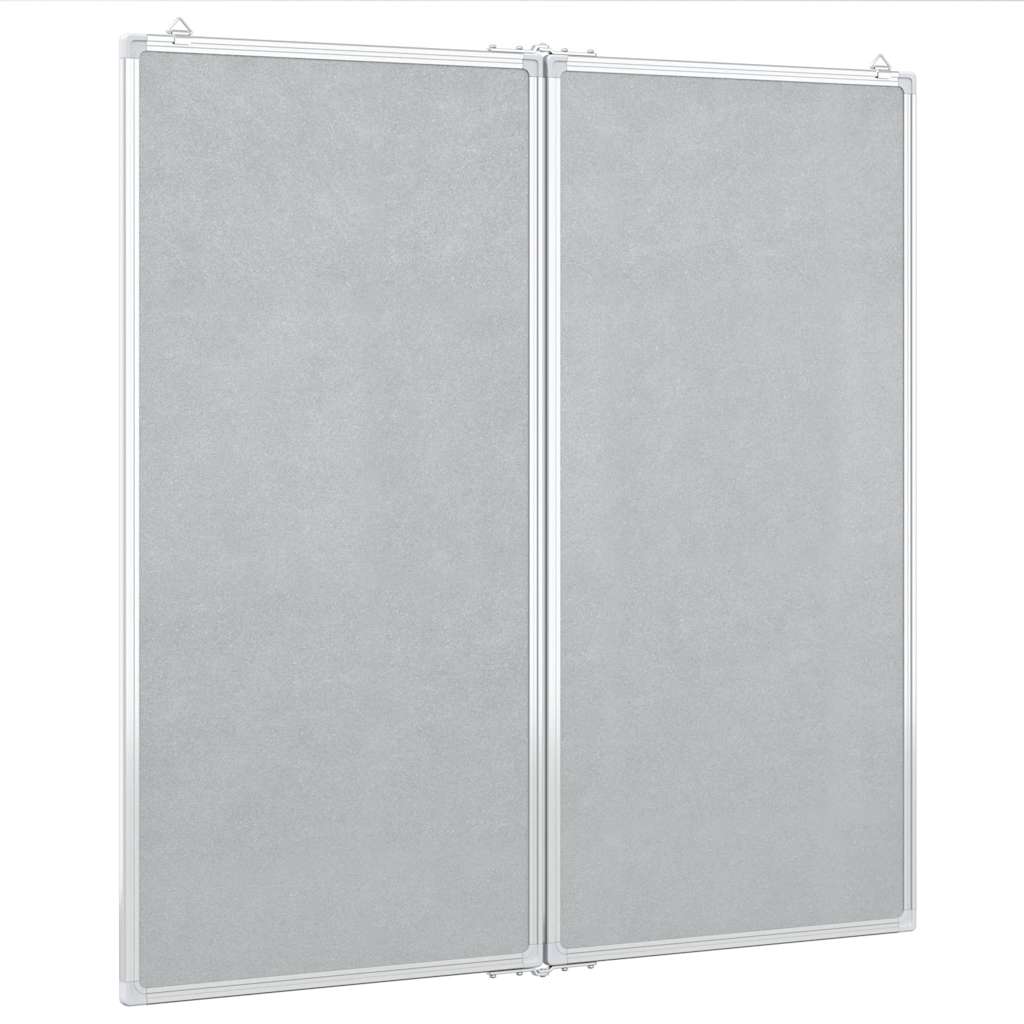 magnetisk whiteboard 80x80x1,7 cm foldbart aluminium