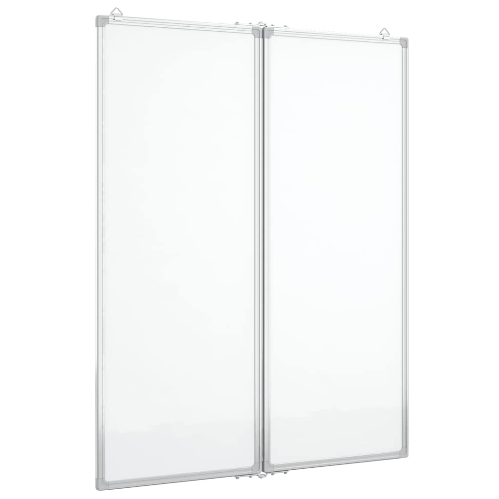 magnetisk whiteboard 80x100x1,7 cm foldbart aluminium