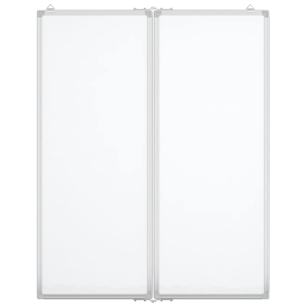 magnetisk whiteboard 80x100x1,7 cm foldbart aluminium