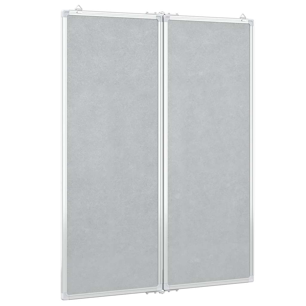 magnetisk whiteboard 80x100x1,7 cm foldbart aluminium